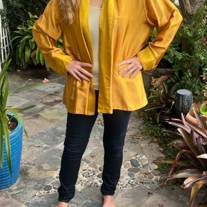 Beautiful new gold silk kimono